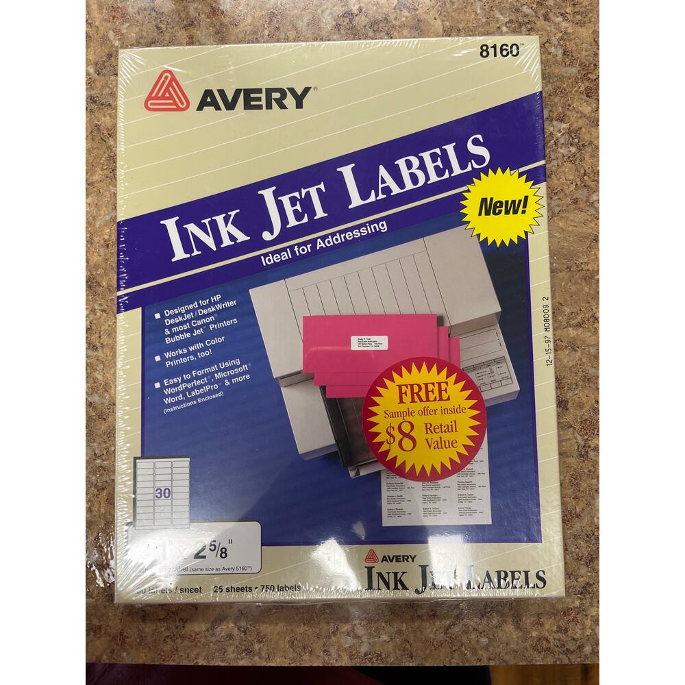 Ink Jet Labels New in package